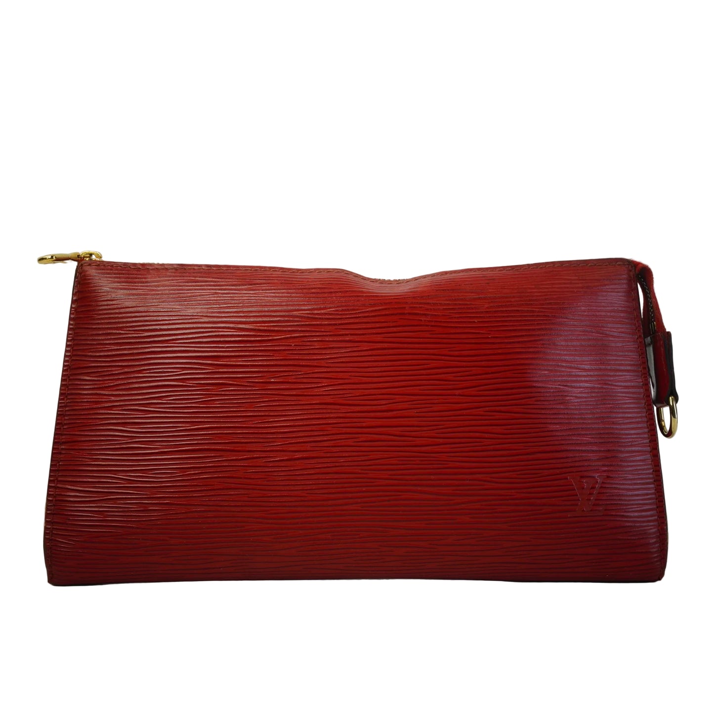 Louis Vuitton	Epi Pochette Red GHW Small
