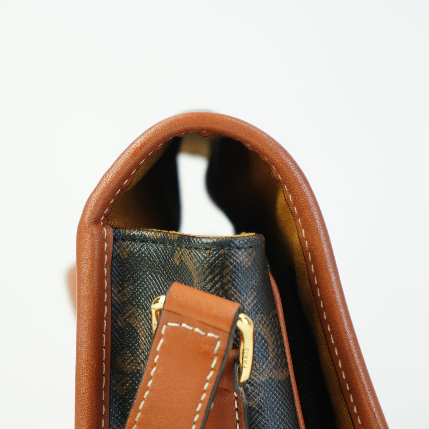 Celine Folco Triomphe Canvas Brown Mini GHW