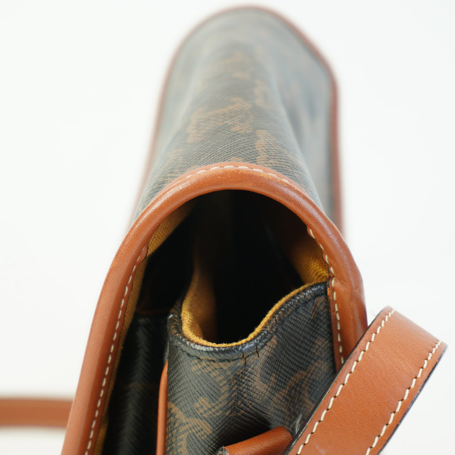 Celine Folco Triomphe Canvas Brown Mini GHW