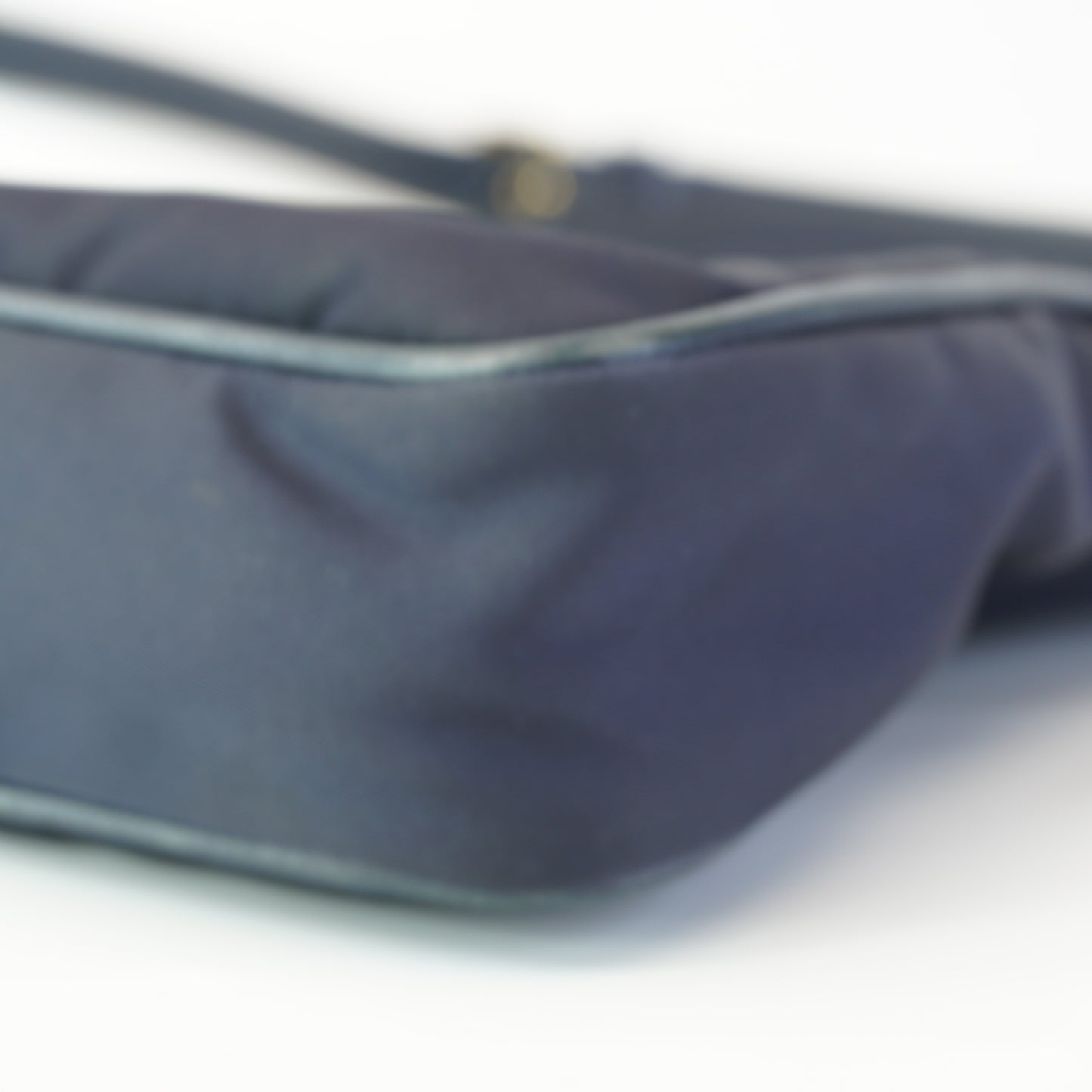 Prada  Tessuto Nylon & Saffiano Leather Crossbody Bag Blue