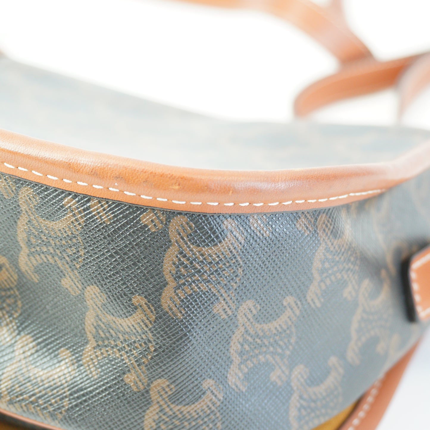 Celine Folco Triomphe Canvas Brown Mini GHW