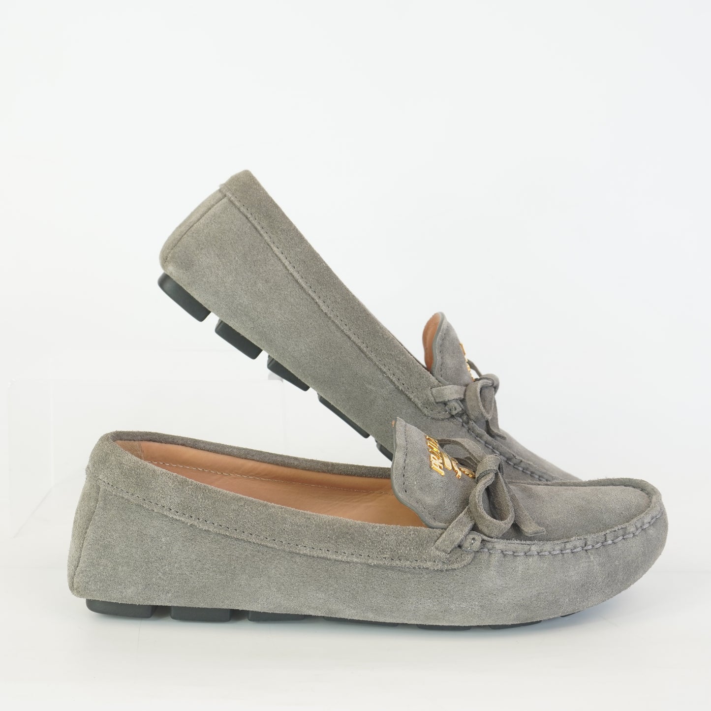 Prada Suede Bow Loafer S.35