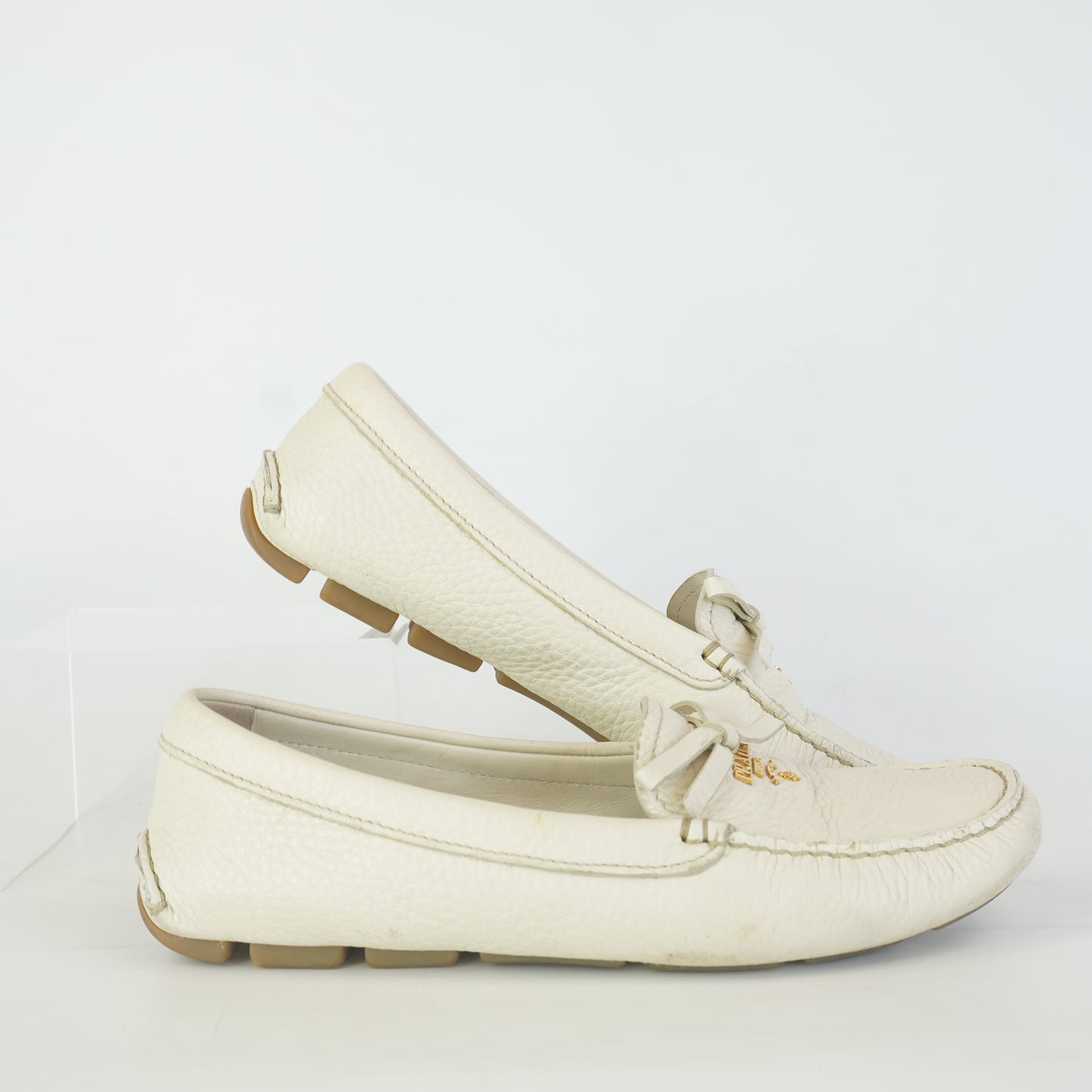 Prada Leather Driving Loafer S.35