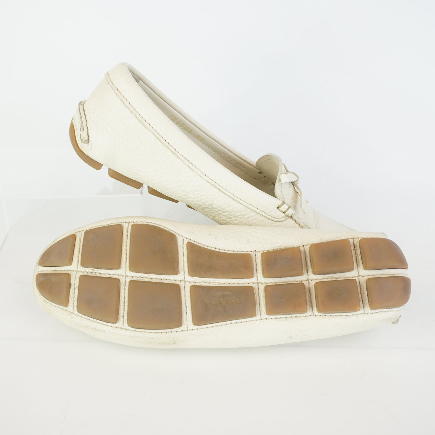 Prada Leather Driving Loafer S.35