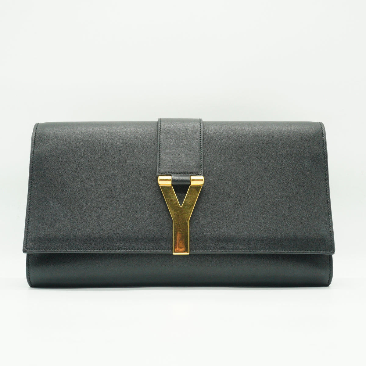 YSL	Classic Y Ligne Clutch Black GHW