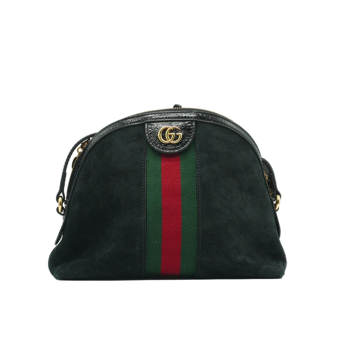 Gucci	Ophidia Small Suede Dome Shoulder Bag Black GHW