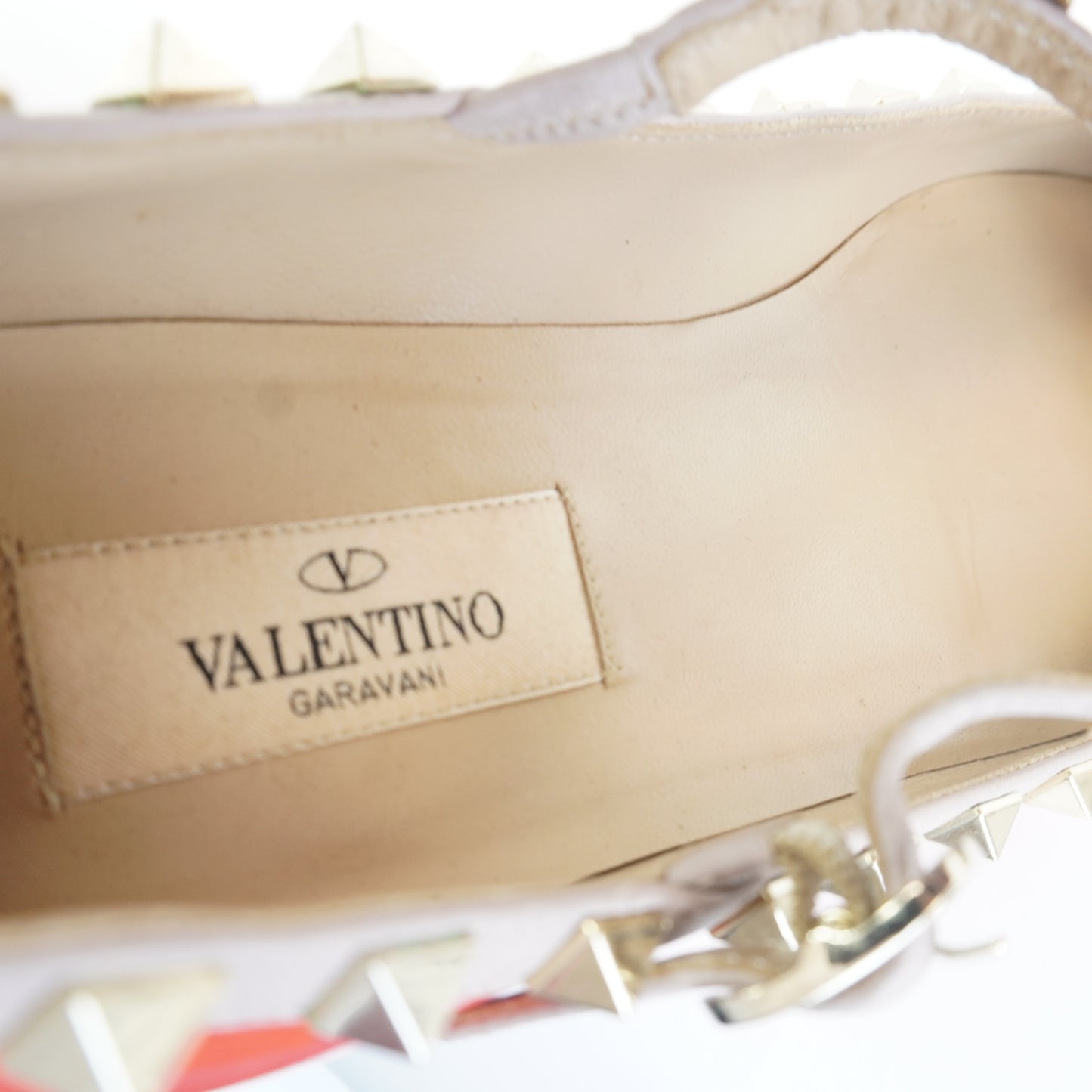 Valentino Rockstud Ballerino Flats Neon size 36 1/2