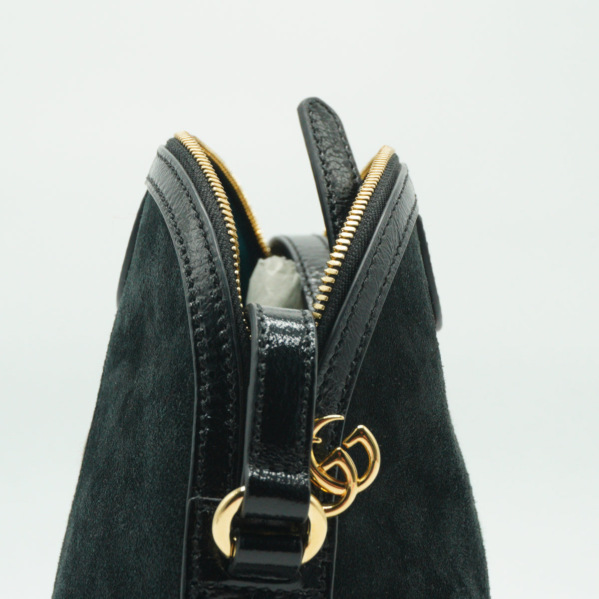Gucci	Ophidia Small Suede Dome Shoulder Bag Black GHW