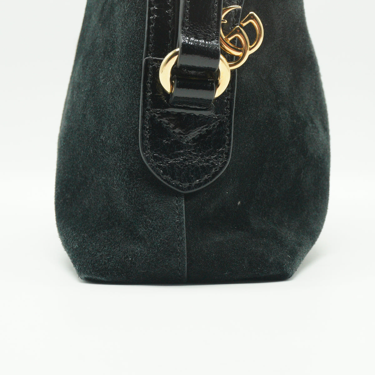 Gucci	Ophidia Small Suede Dome Shoulder Bag Black GHW