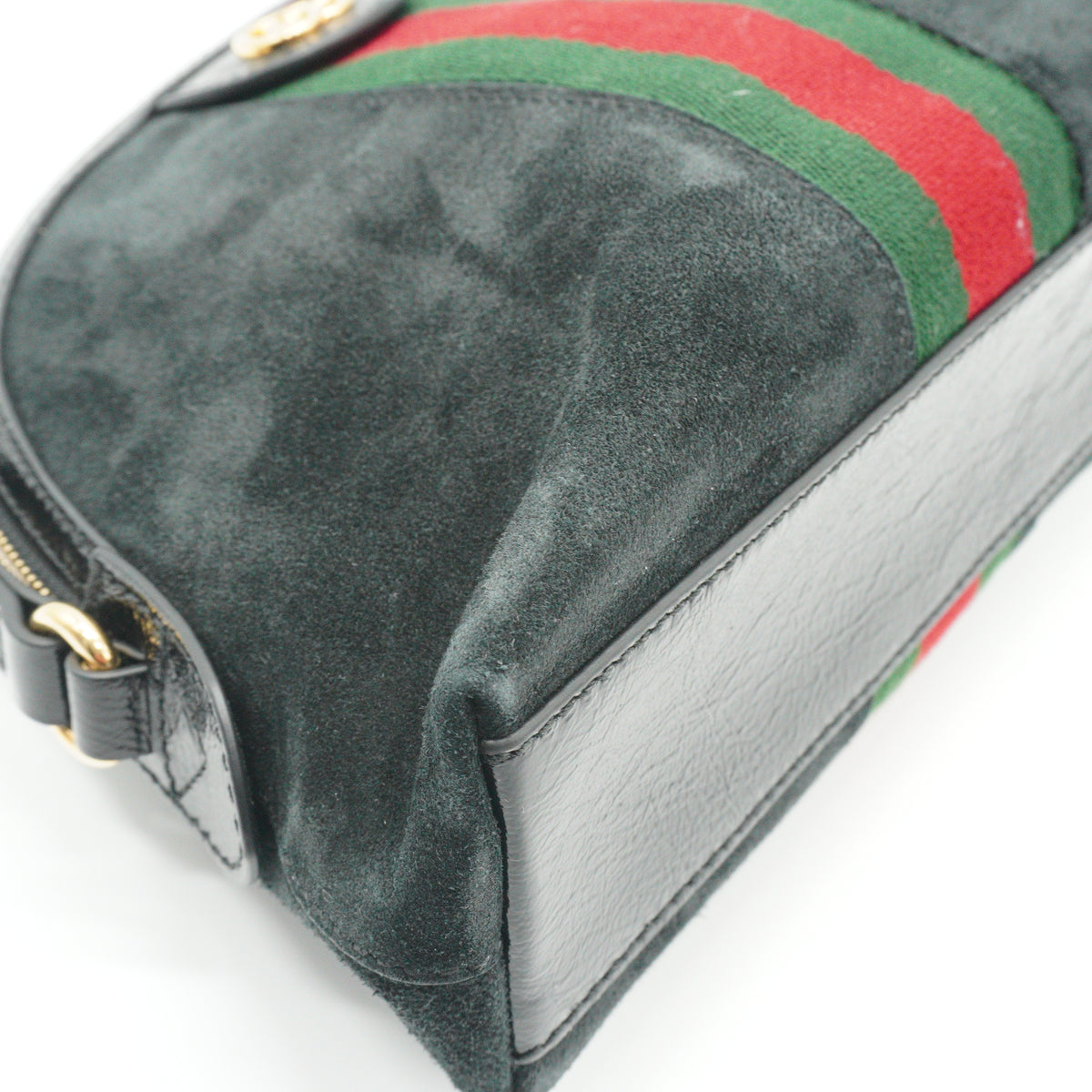 Gucci	Ophidia Small Suede Dome Shoulder Bag Black GHW