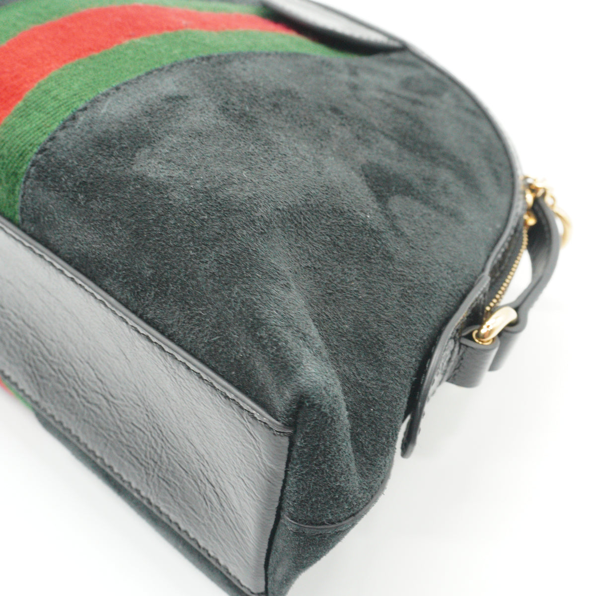 Gucci	Ophidia Small Suede Dome Shoulder Bag Black GHW