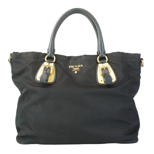 Prada  Tessuto Nylon Tote Black