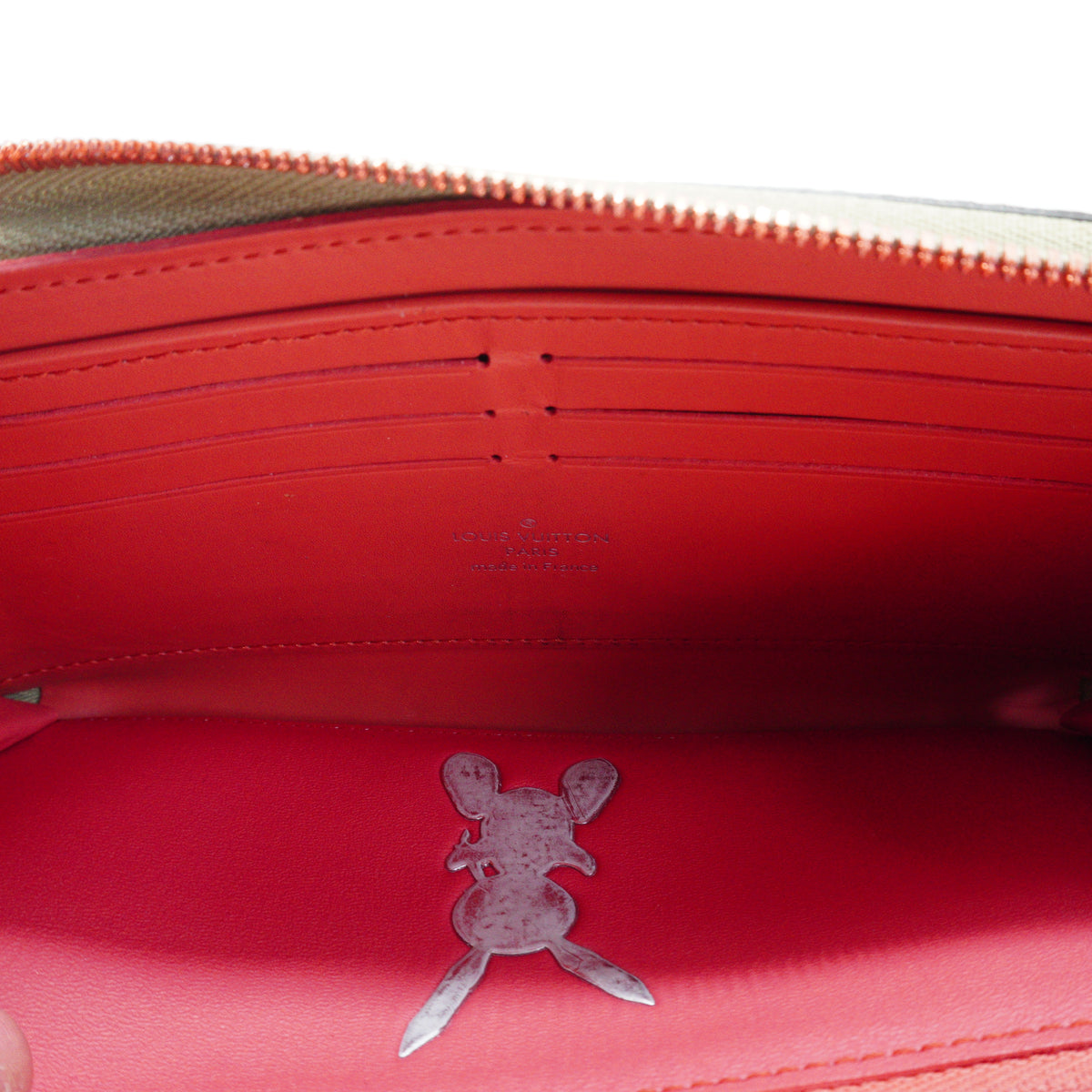 Louis Vuitton Davinci Zippy Wallet Rosegold Coppertone Hardware