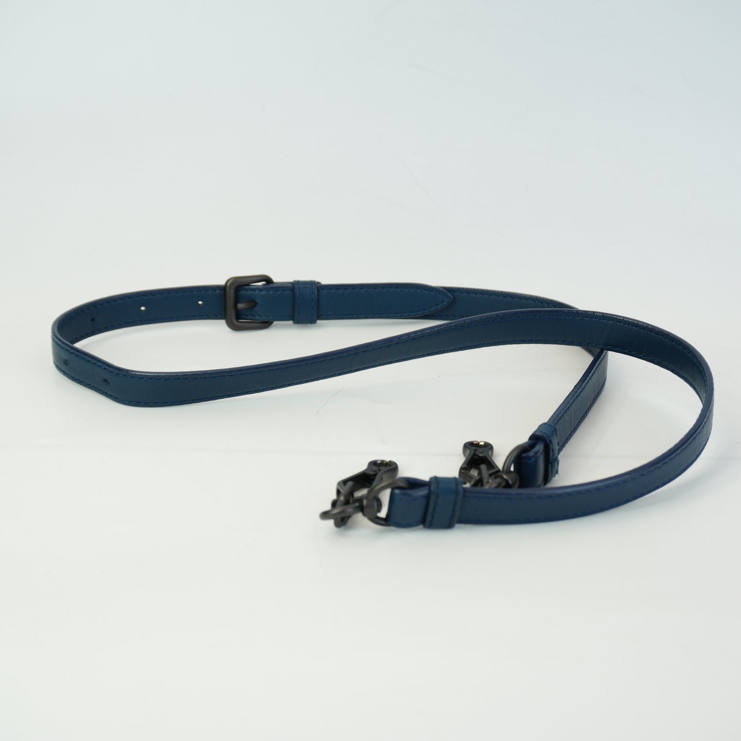 Bottega Veneta Intrecciato Woven Nappa Leather Crossbody Blue Mediuim MHW