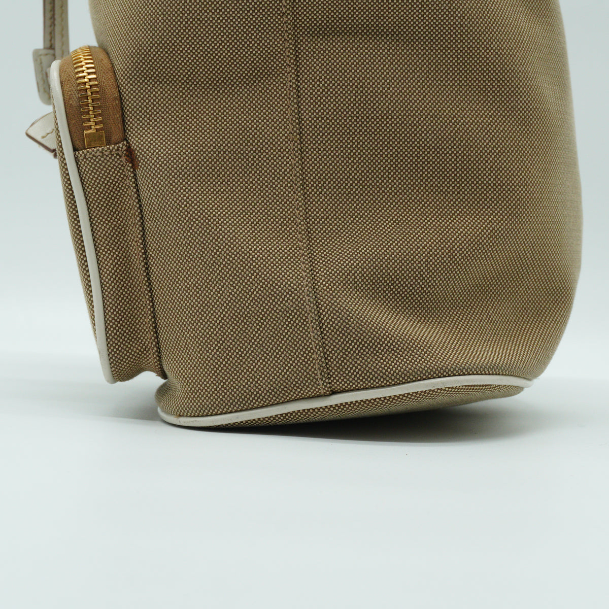 Prada Canapa Logo Jacquard Bucket Bag Small GHW