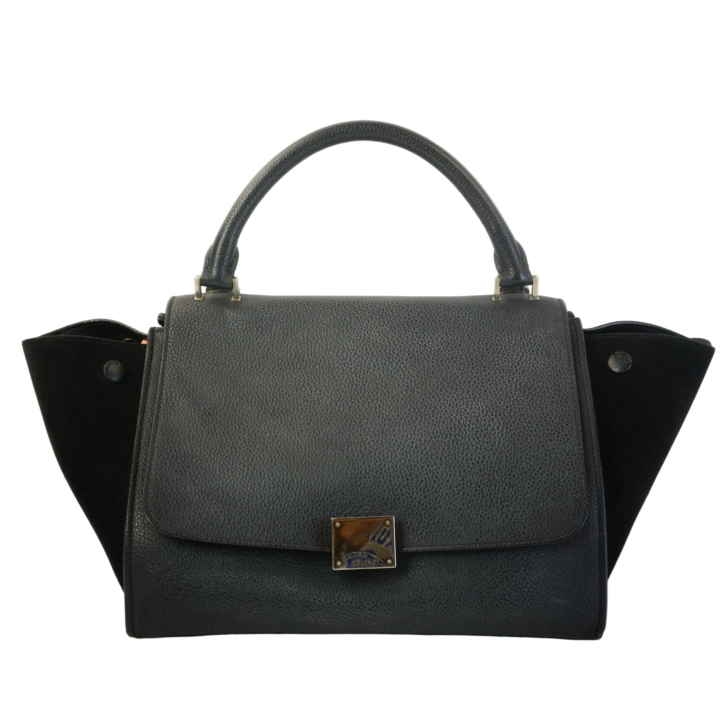 Celine Trapeze  Grained Calfskin SHW Medium