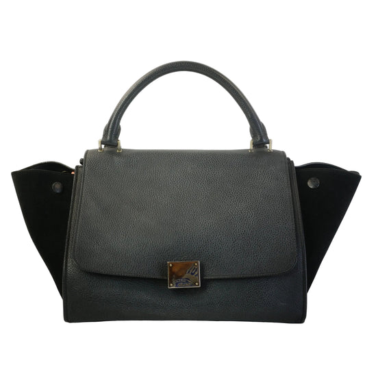Celine Trapeze  Grained Calfskin SHW Medium
