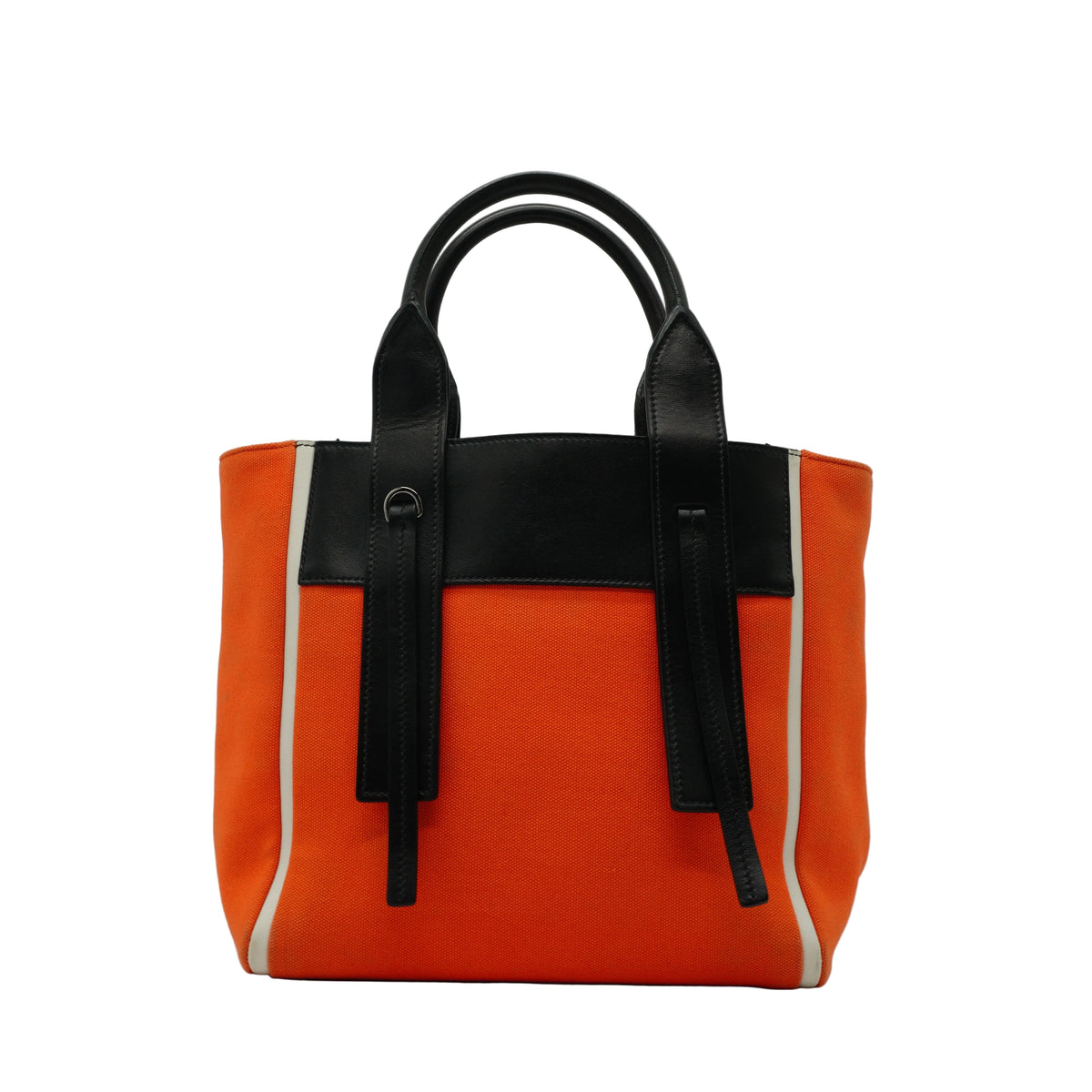 Prada Oliverture Canvas Leather Tote Small SHW