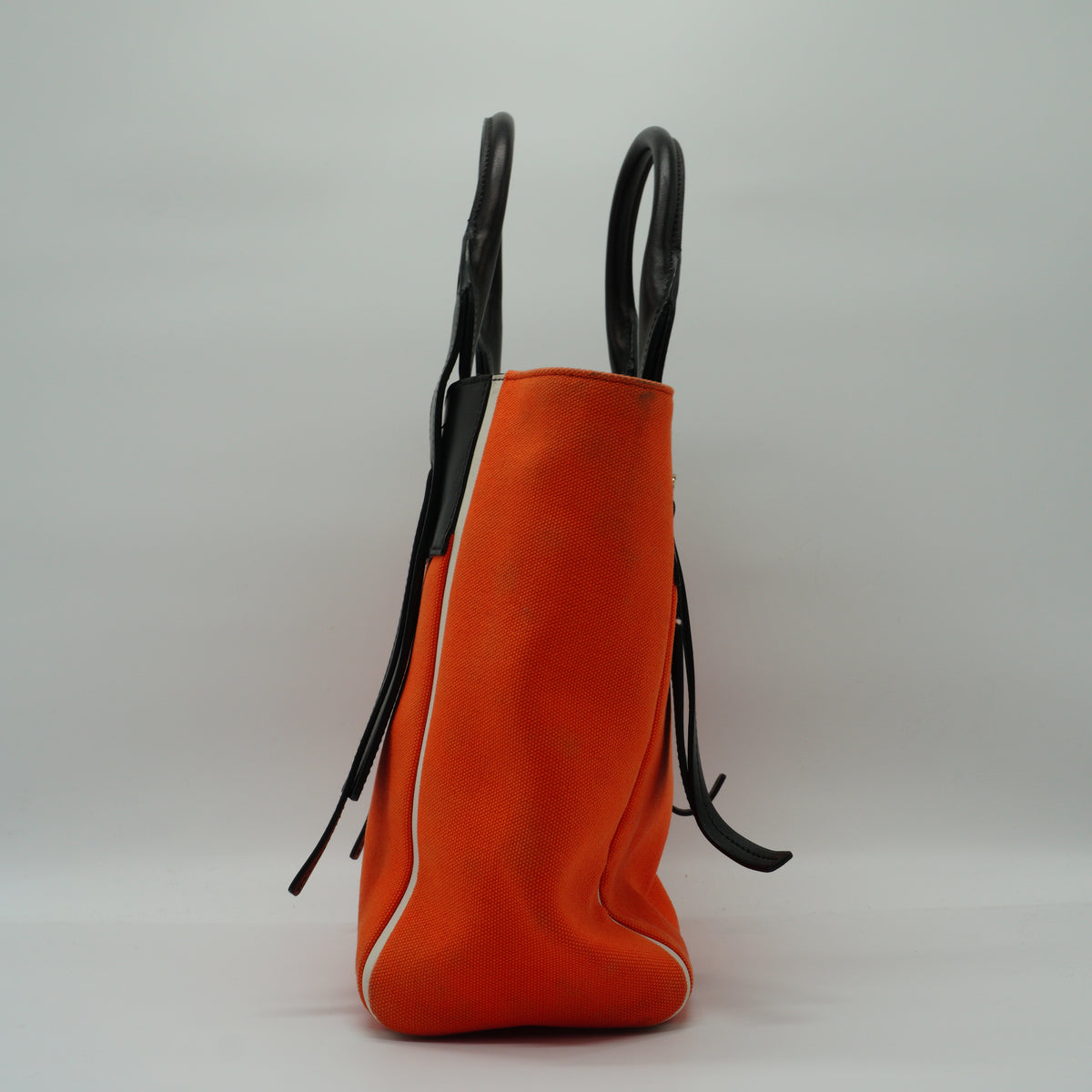Prada Oliverture Canvas Leather Tote Small SHW
