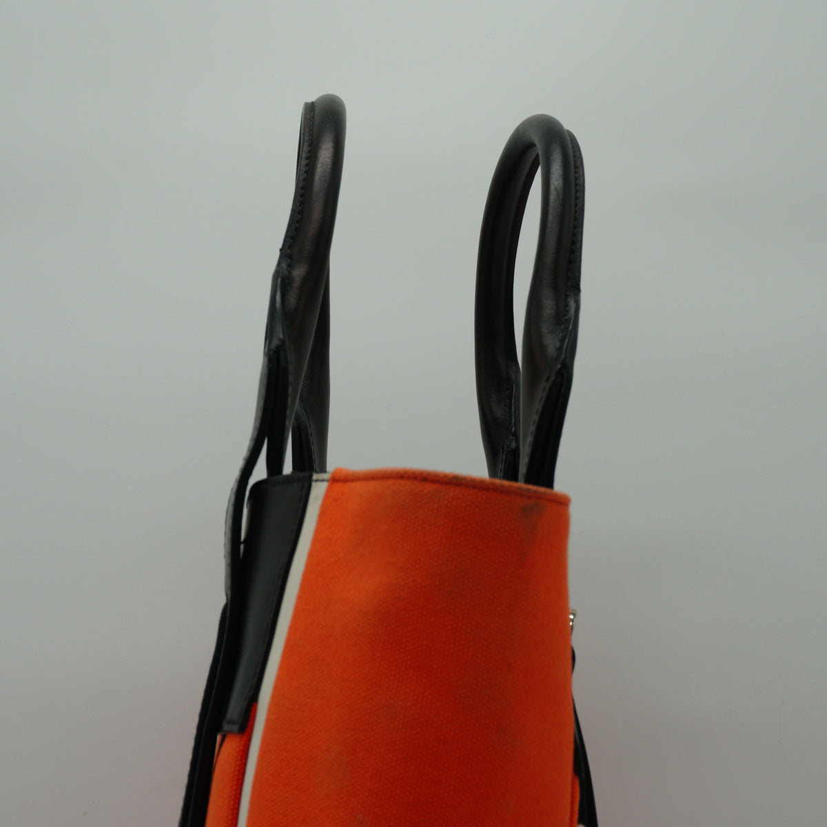 Prada Oliverture Canvas Leather Tote Small SHW
