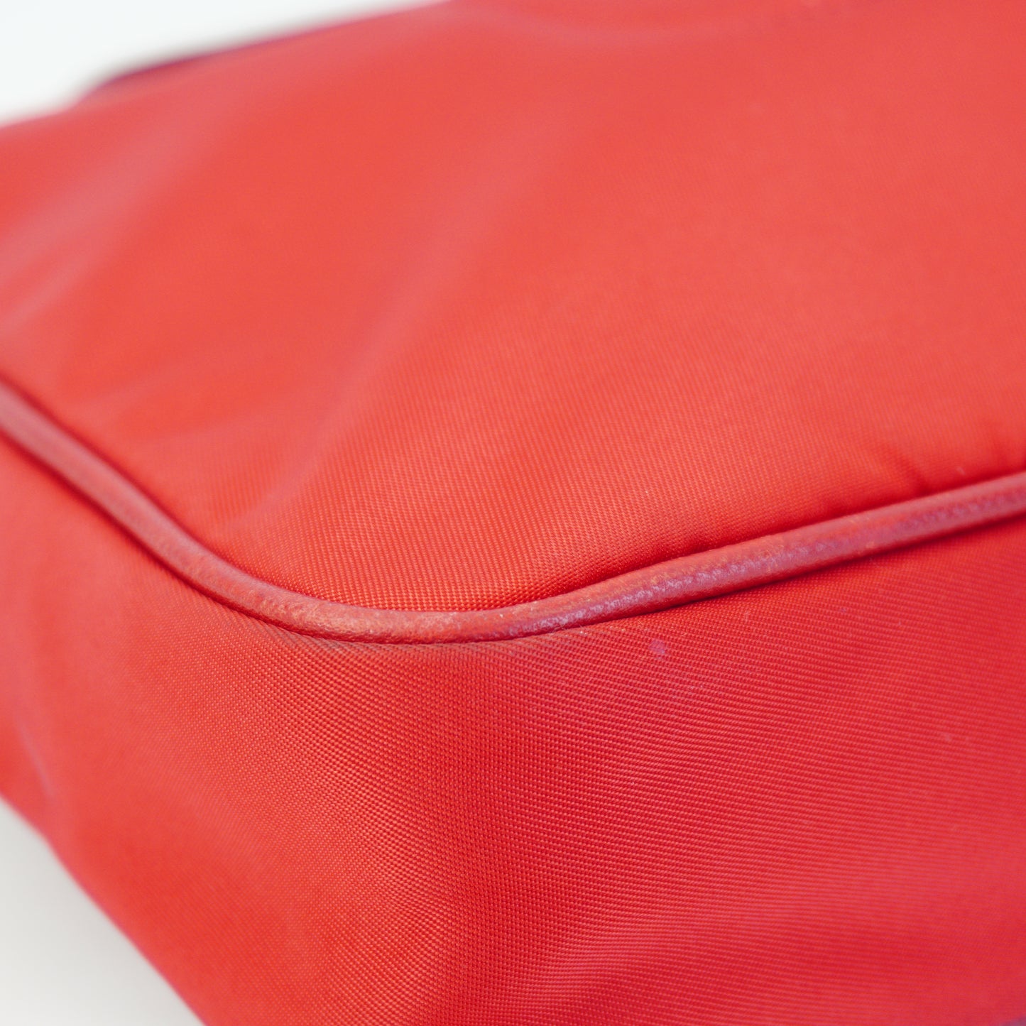 Prada BT0933 Crossbody Messenger Bag Red Small GHW