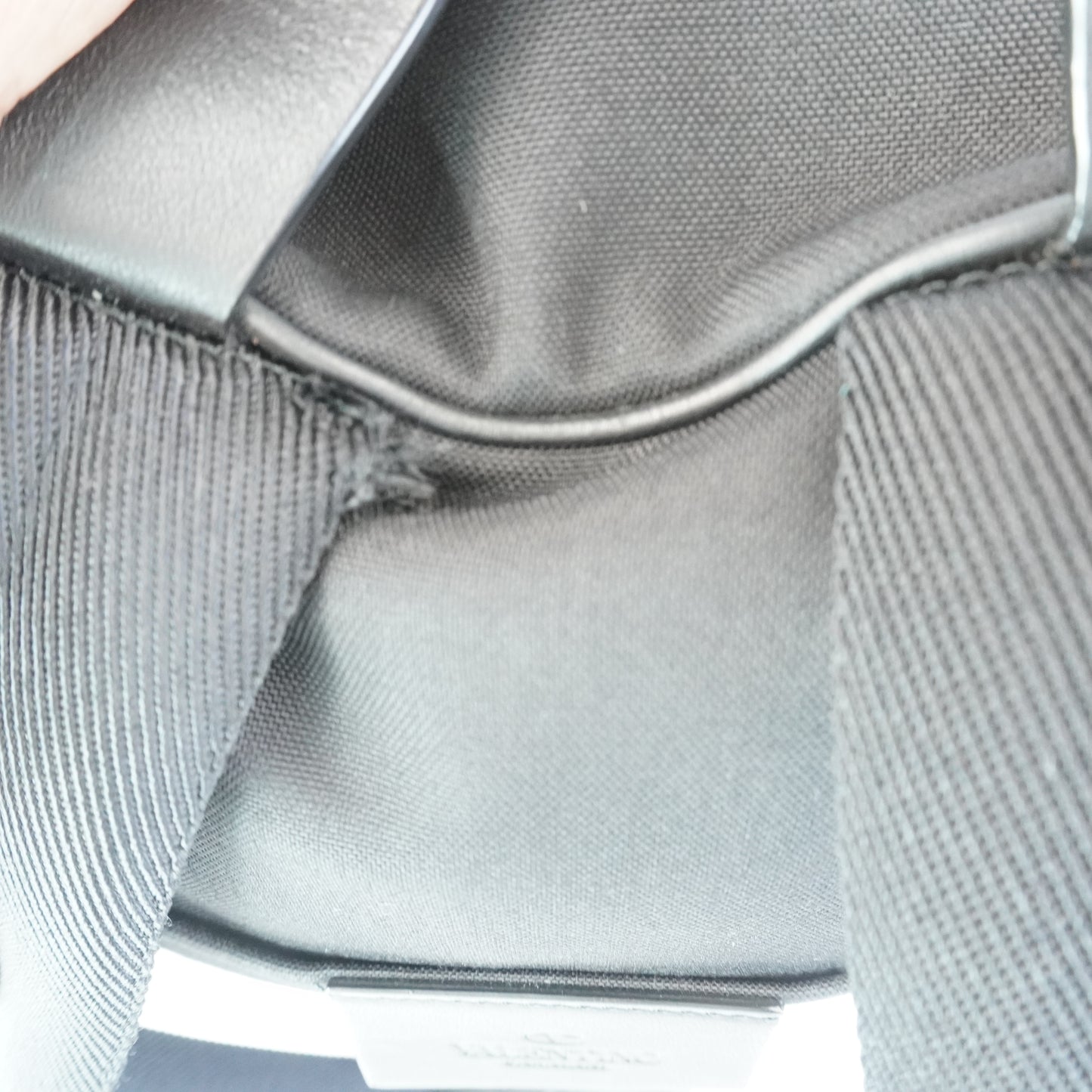 Valentino Go Logo Ribbon Nylon BackPack