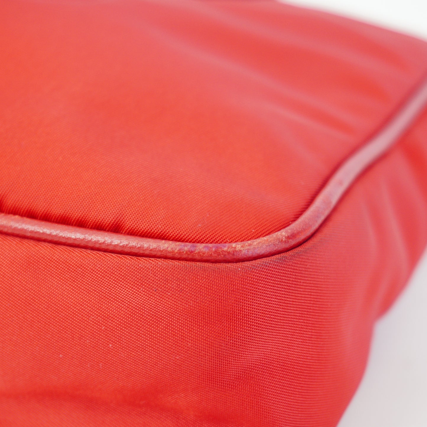 Prada BT0933 Crossbody Messenger Bag Red Small GHW