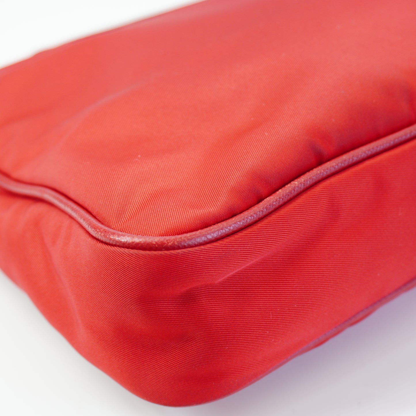 Prada BT0933 Crossbody Messenger Bag Red Small GHW
