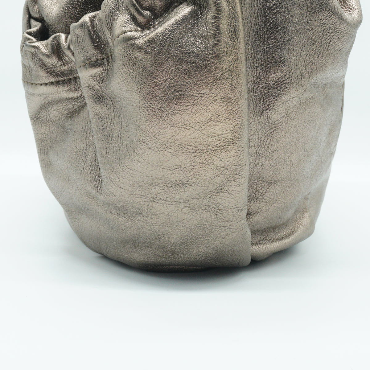 Salvatore Ferragamo	Vara Bow Large Metallic Leather Hobo bag SHW