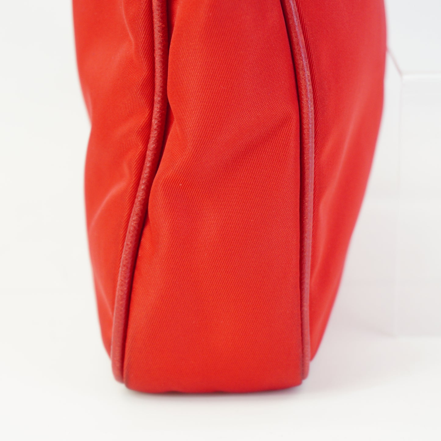 Prada BT0933 Crossbody Messenger Bag Red Small GHW