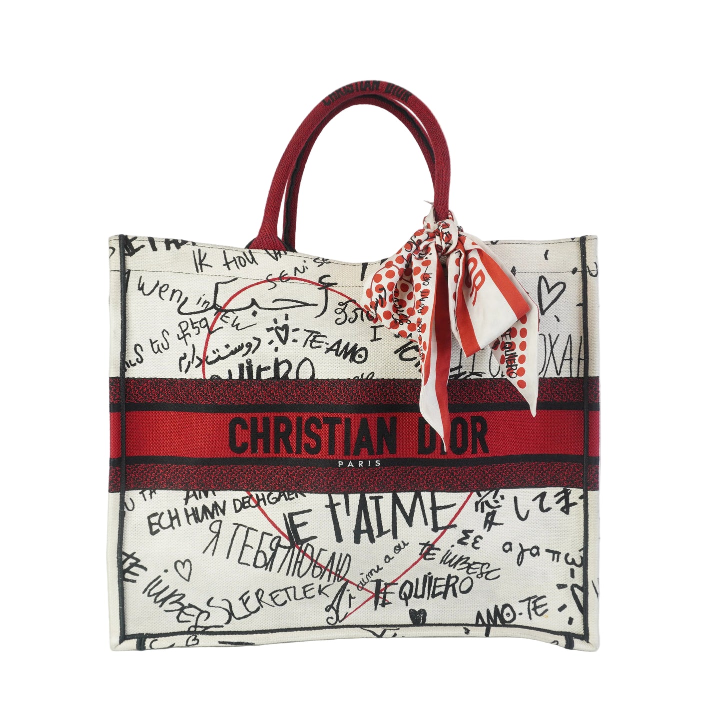 Dior	Dioramour Graffi Book Tote Large