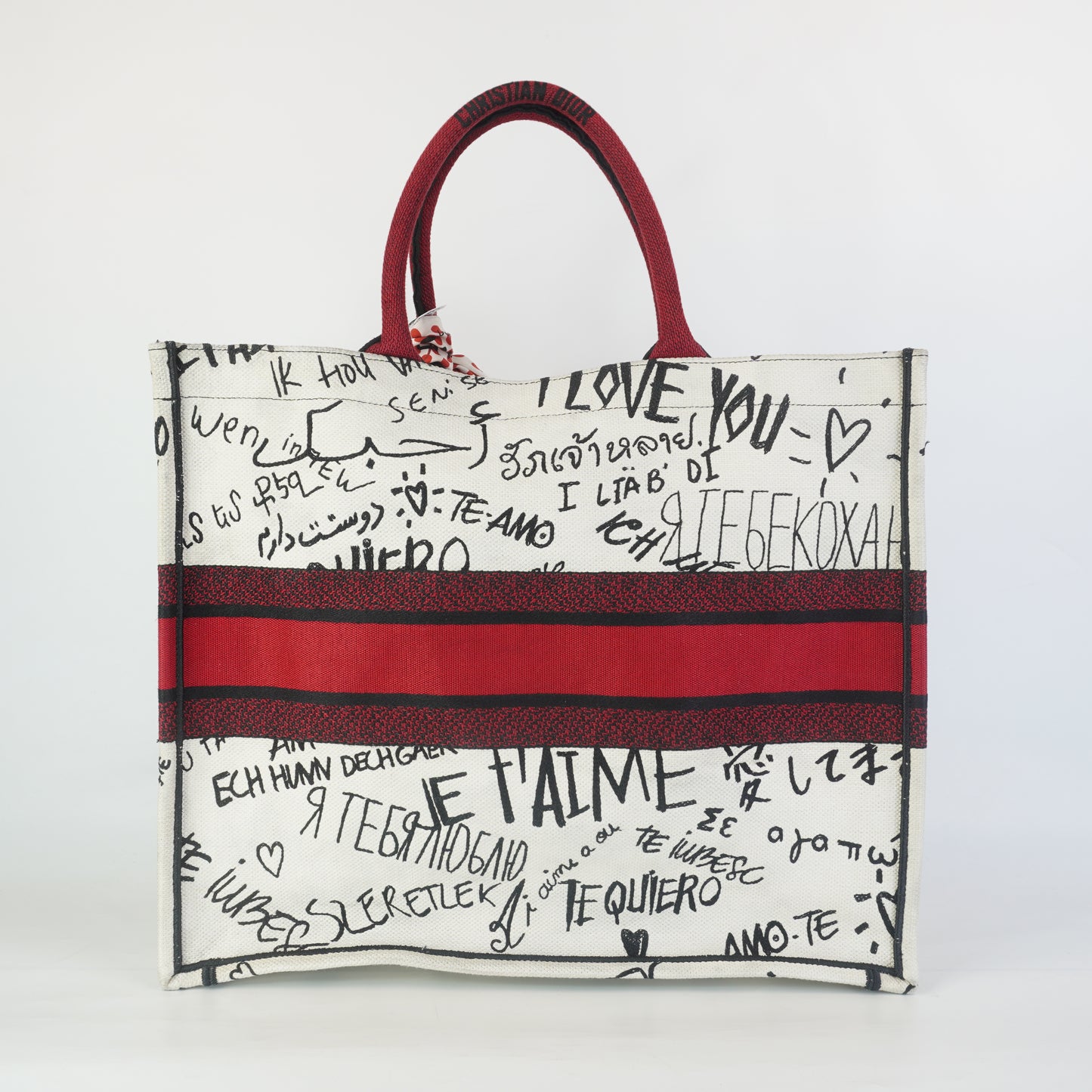 Dior	Dioramour Graffi Book Tote Large