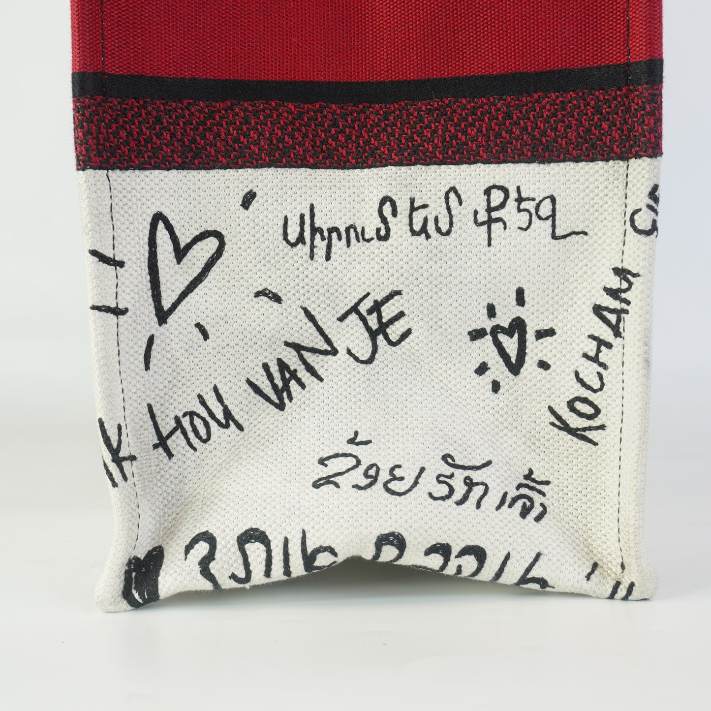 Dior	Dioramour Graffi Book Tote Large