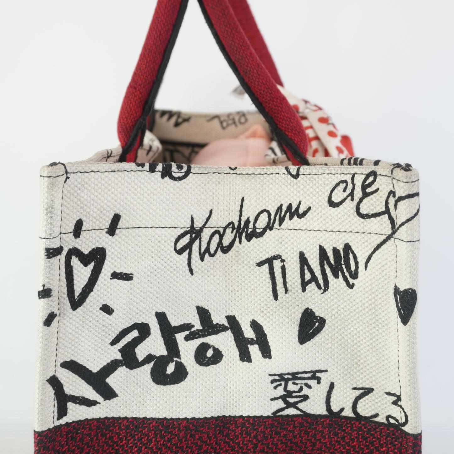 Dior	Dioramour Graffi Book Tote Large