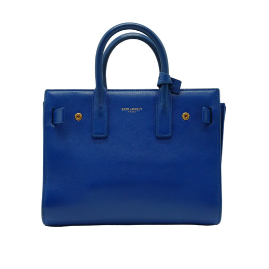 YSL Sac De Jour Blue Small GHW