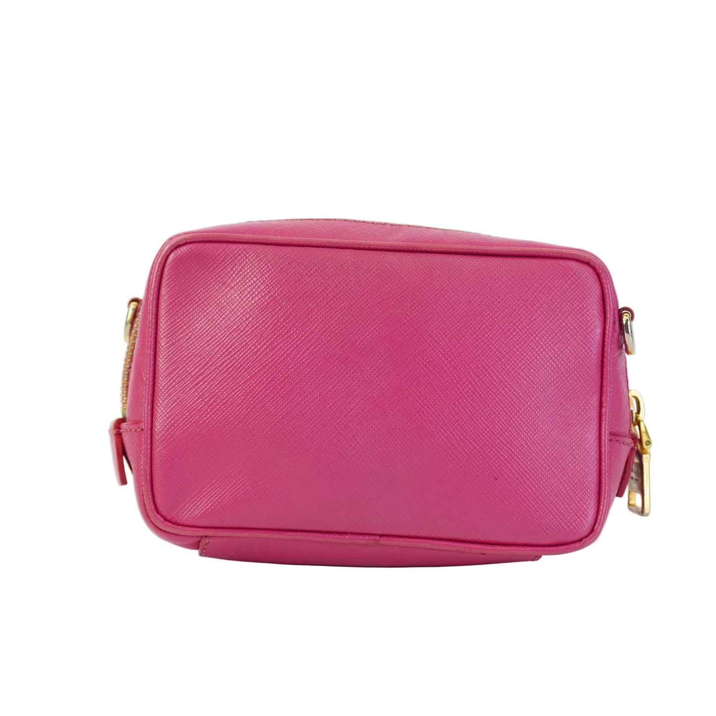Prada Saffiano Lux Mini Camera Bag Pink GHW