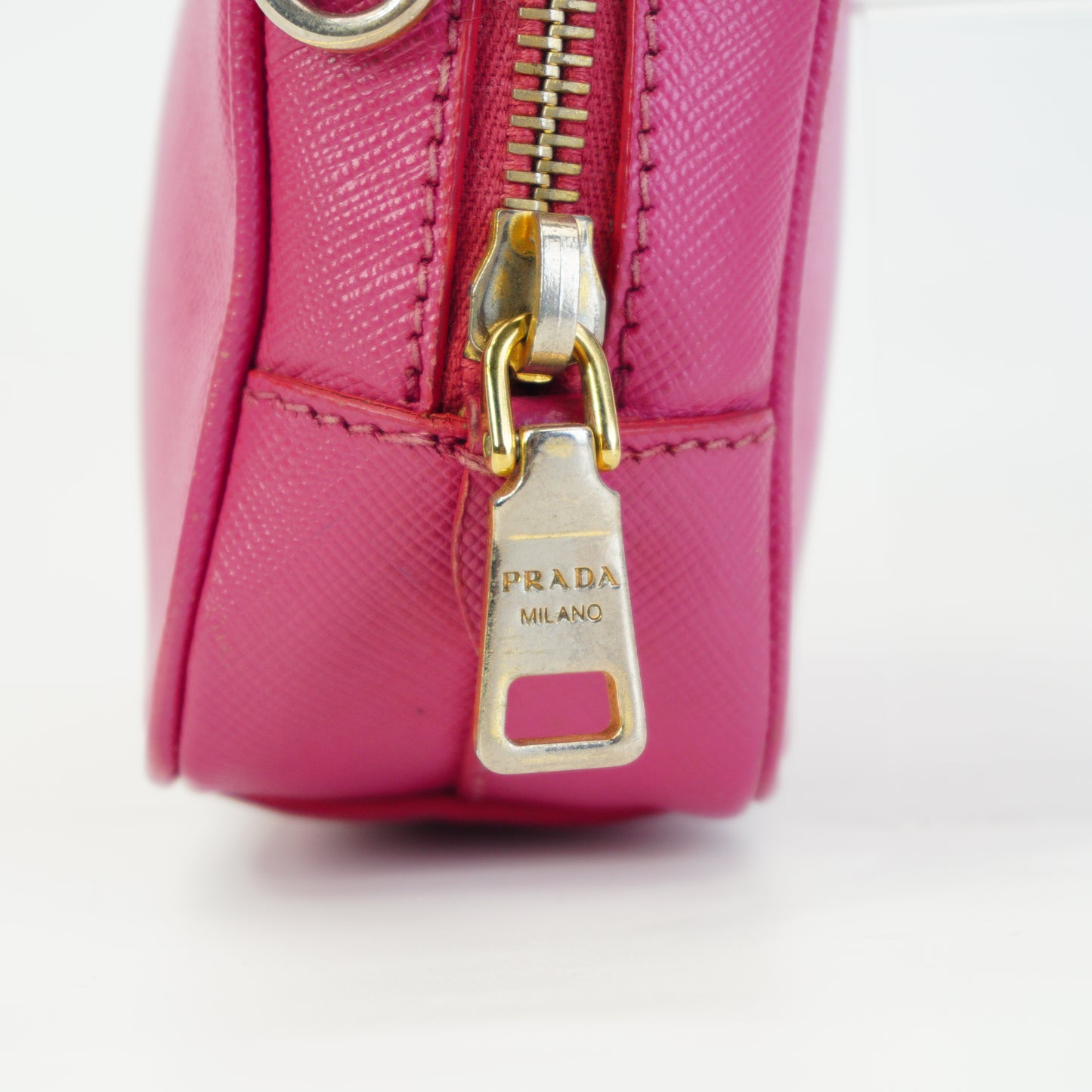 Prada Saffiano Lux Mini Camera Bag Pink GHW