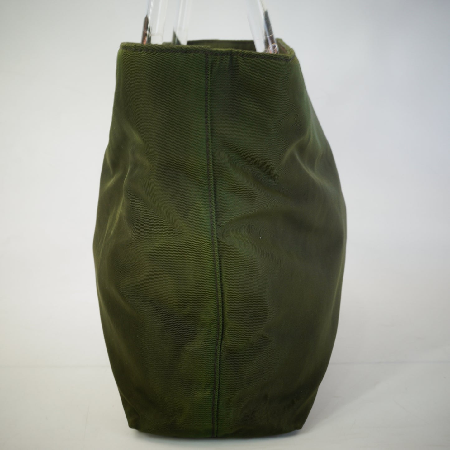 Prada Tessuto Nylon Tote Bag W/Plexieglass HandlesSHW Large