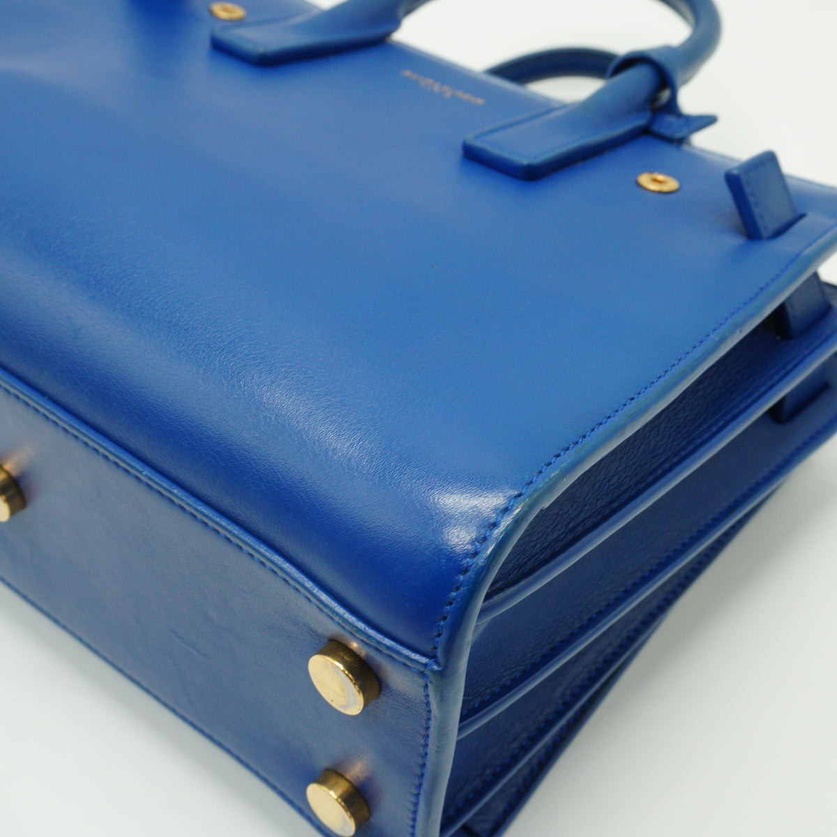 YSL Sac De Jour Blue Small GHW