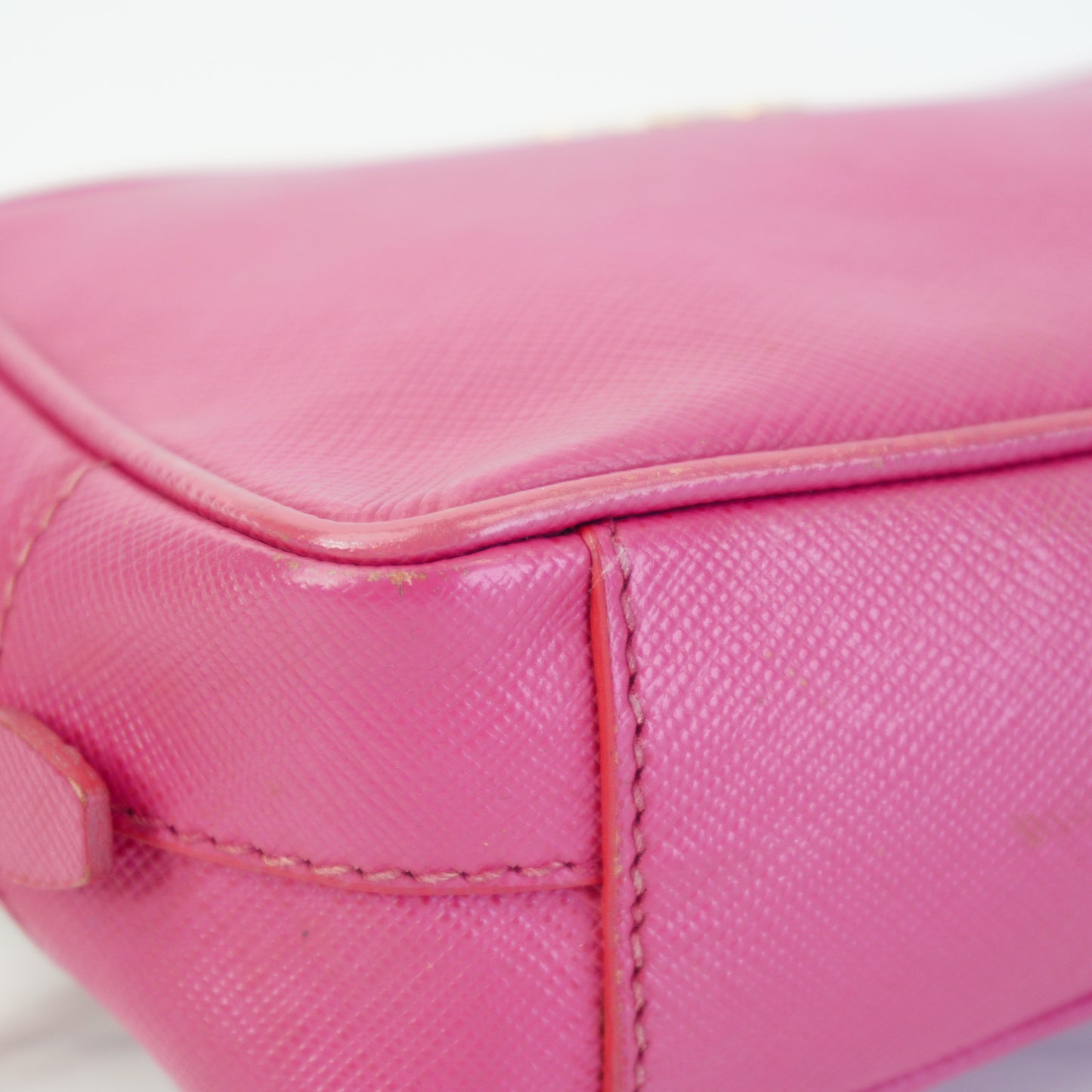 Prada Saffiano Lux Mini Camera Bag Pink GHW