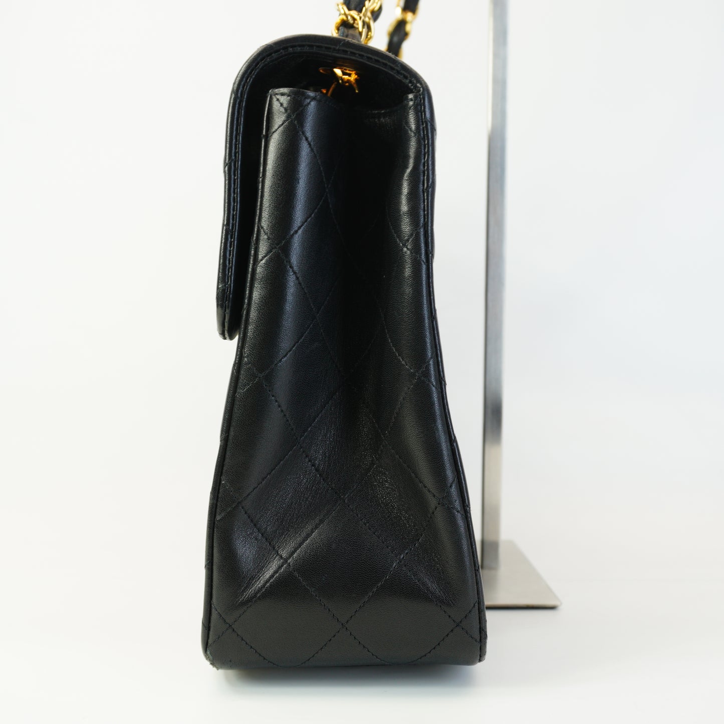Chanel Vintage Classic Single Flap Maxi Jumbo Black GHW