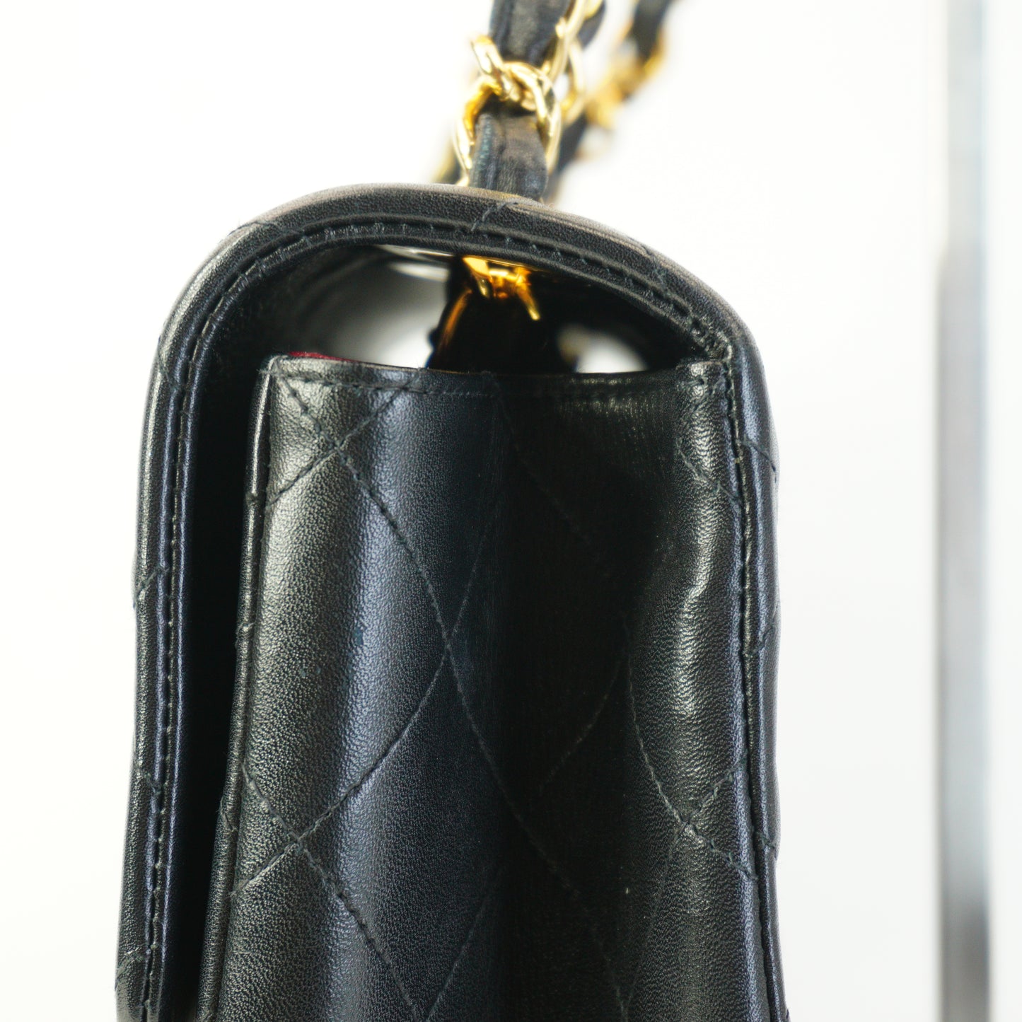 Chanel Vintage Classic Single Flap Maxi Jumbo Black GHW