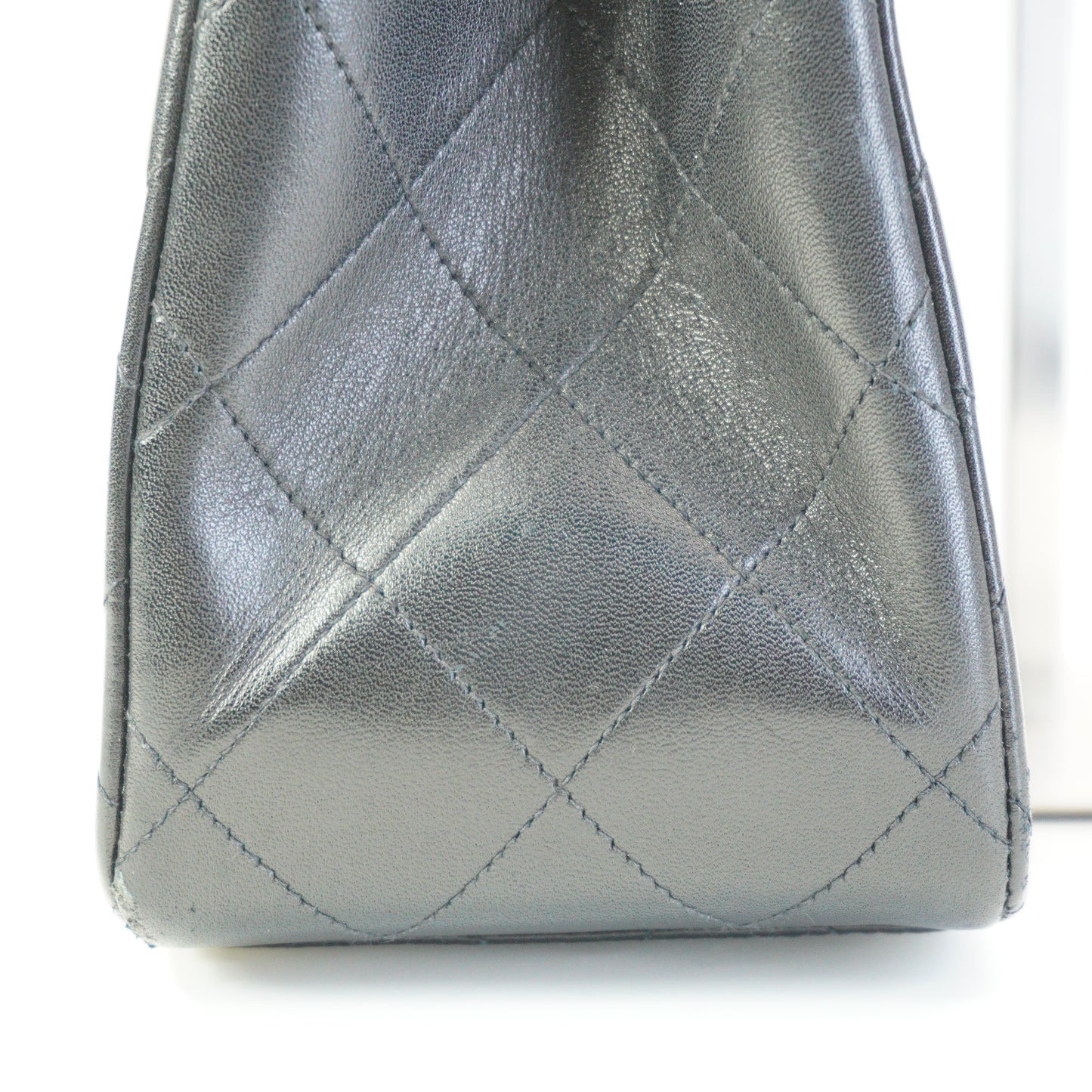 Chanel Vintage Classic Single Flap Maxi Jumbo Black GHW