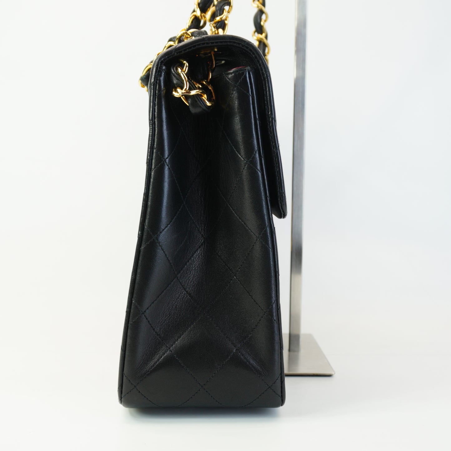 Chanel Vintage Classic Single Flap Maxi Jumbo Black GHW