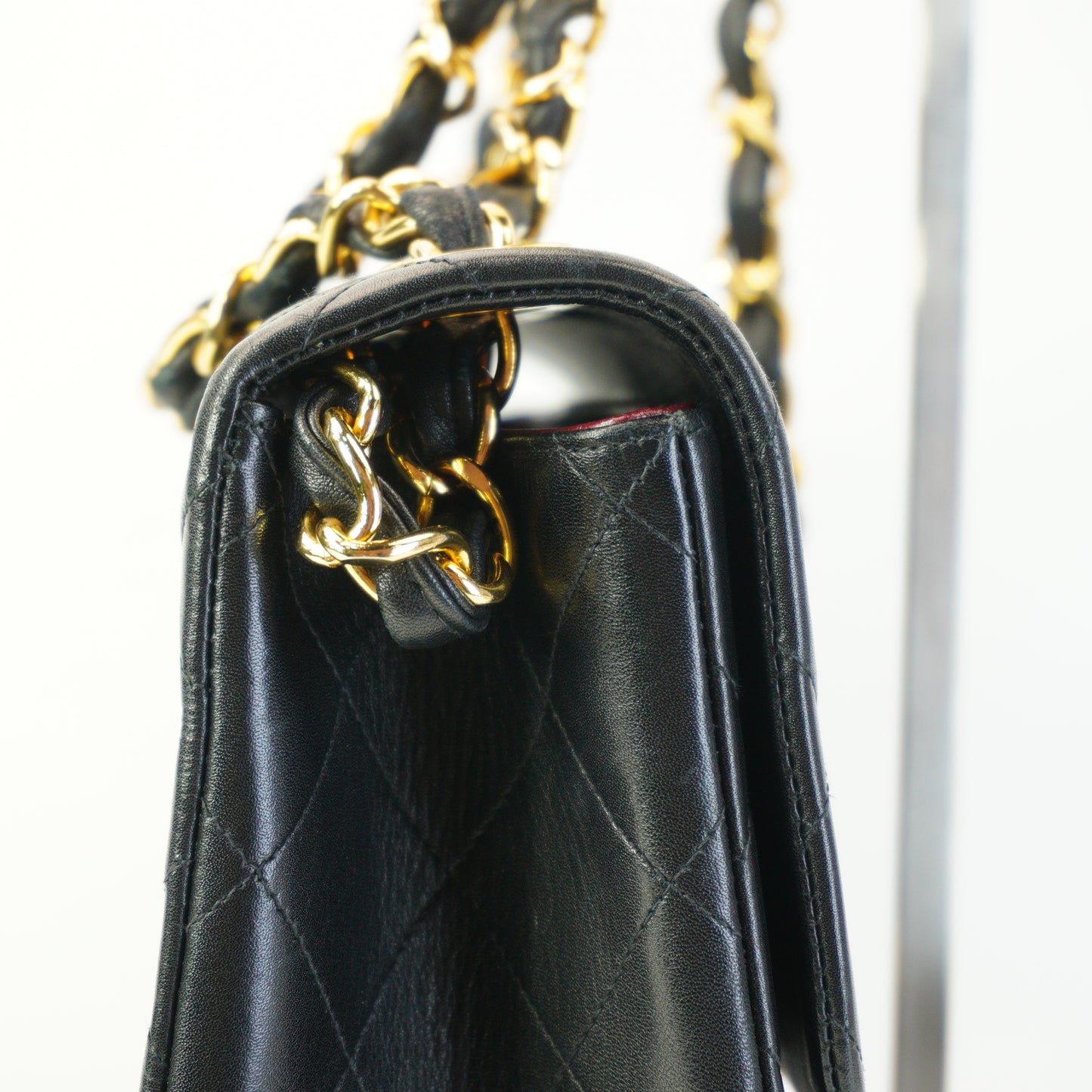 Chanel Vintage Classic Single Flap Maxi Jumbo Black GHW