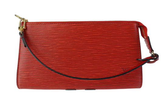 Louis Vuitton	Pochette Epi Red