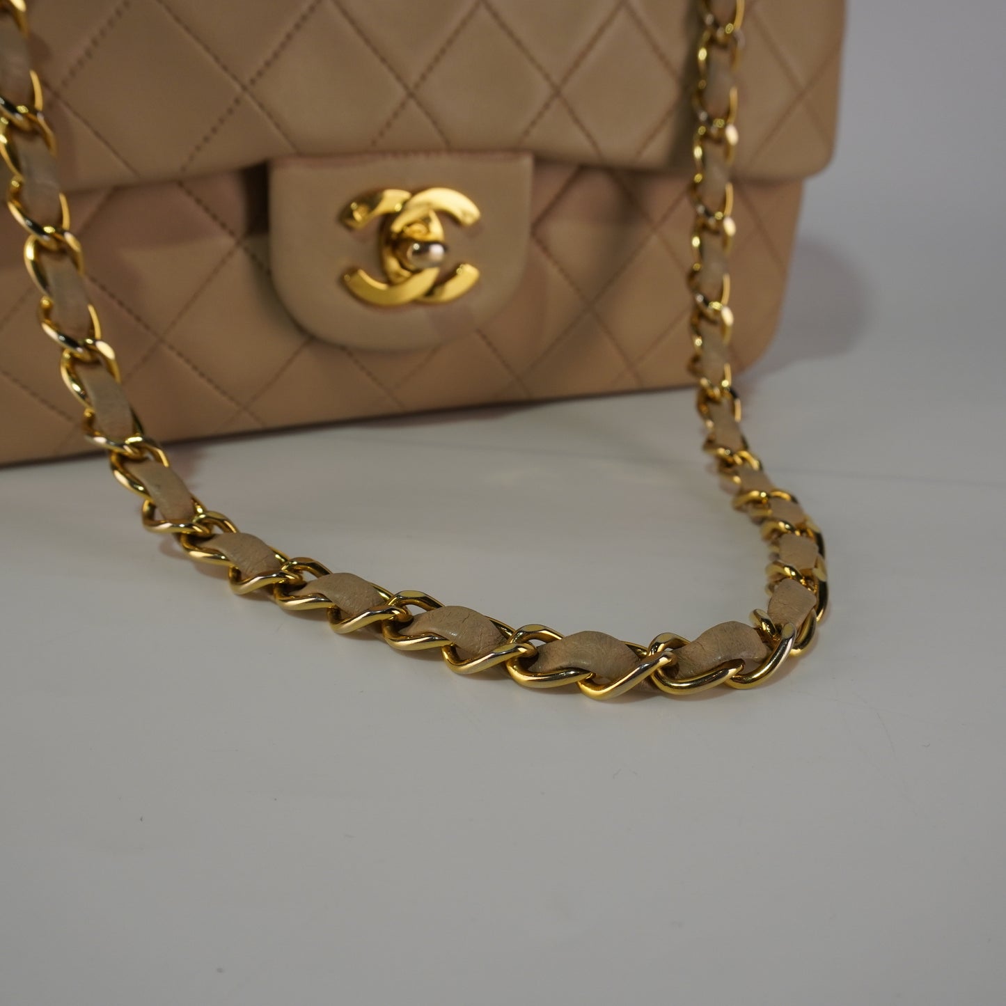 Chanel  Double Flap Beige