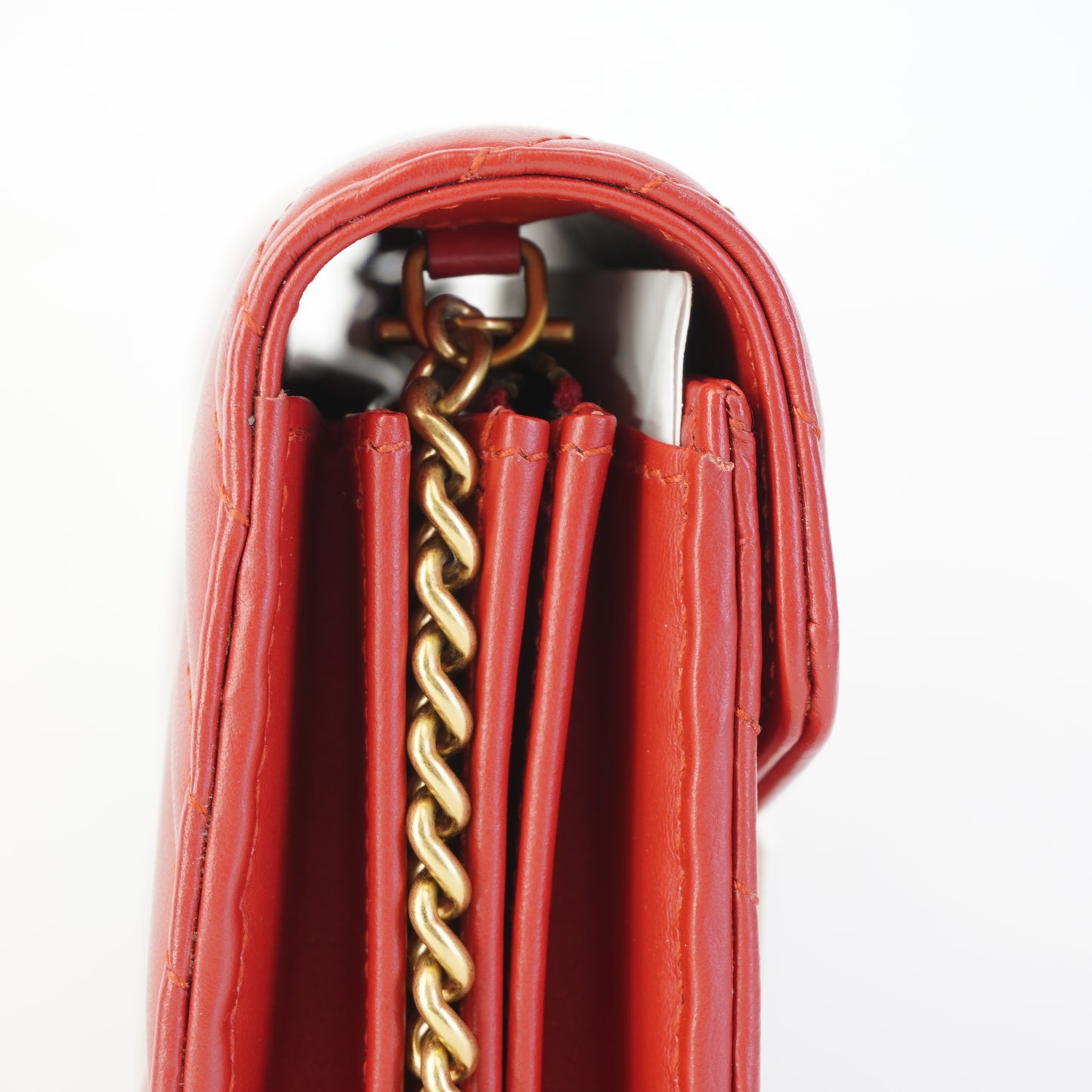 Gucci GG Marmont Matelasse Leather Mini Crossbody Bag Red