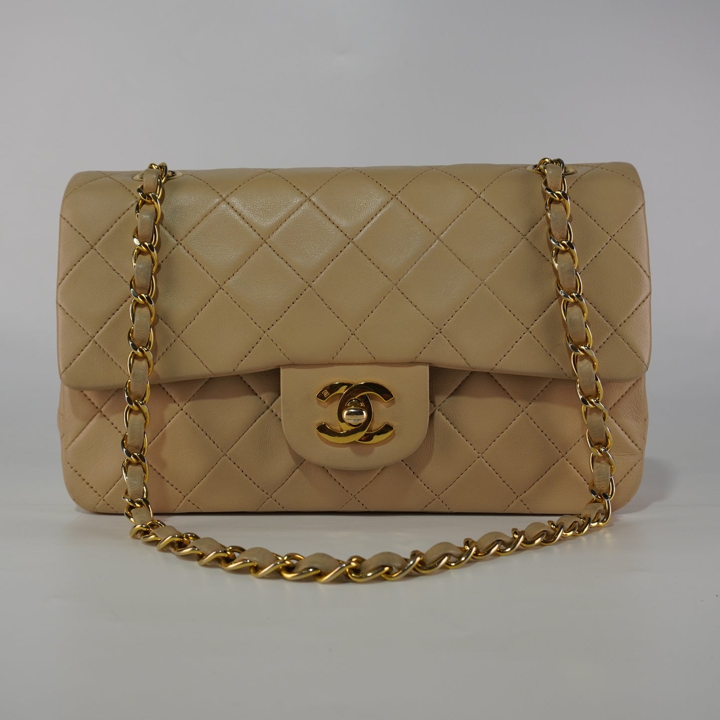 Chanel  Double Flap Beige