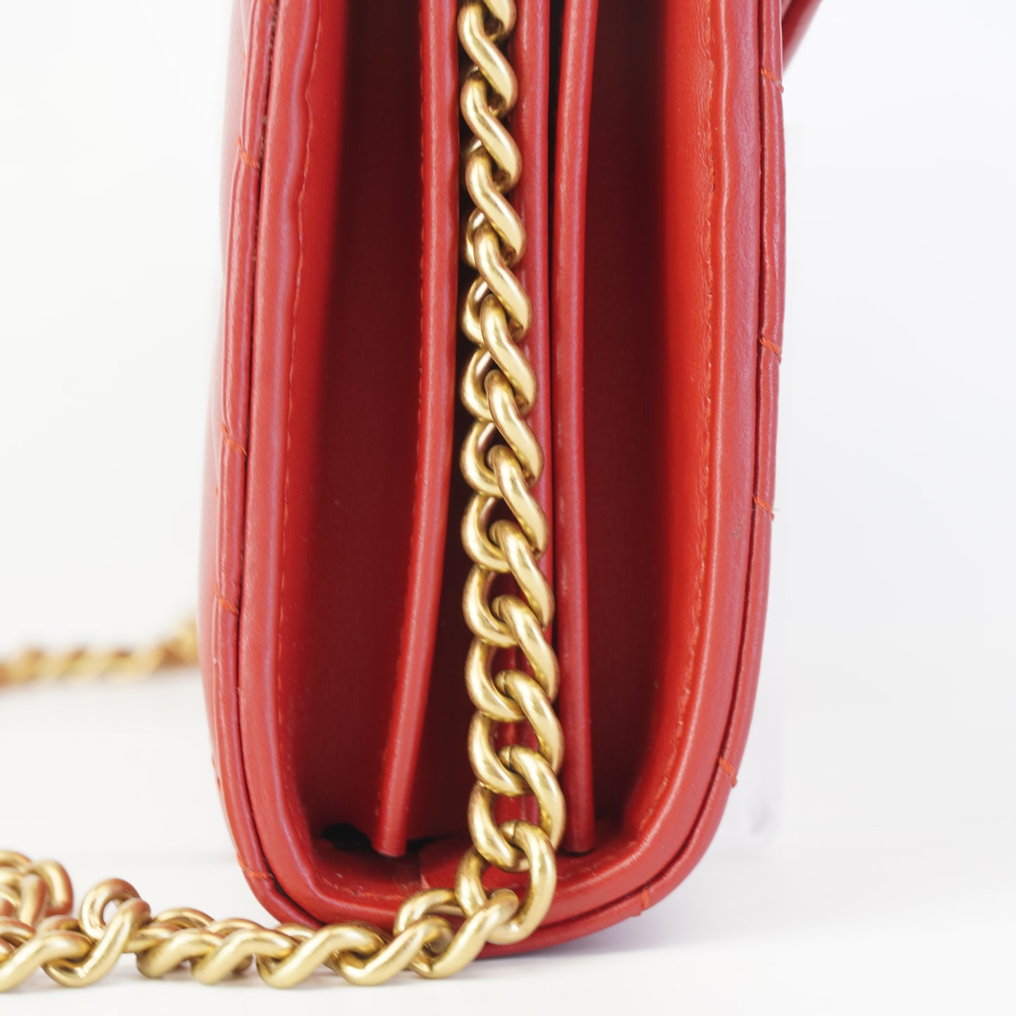 Gucci GG Marmont Matelasse Leather Mini Crossbody Bag Red